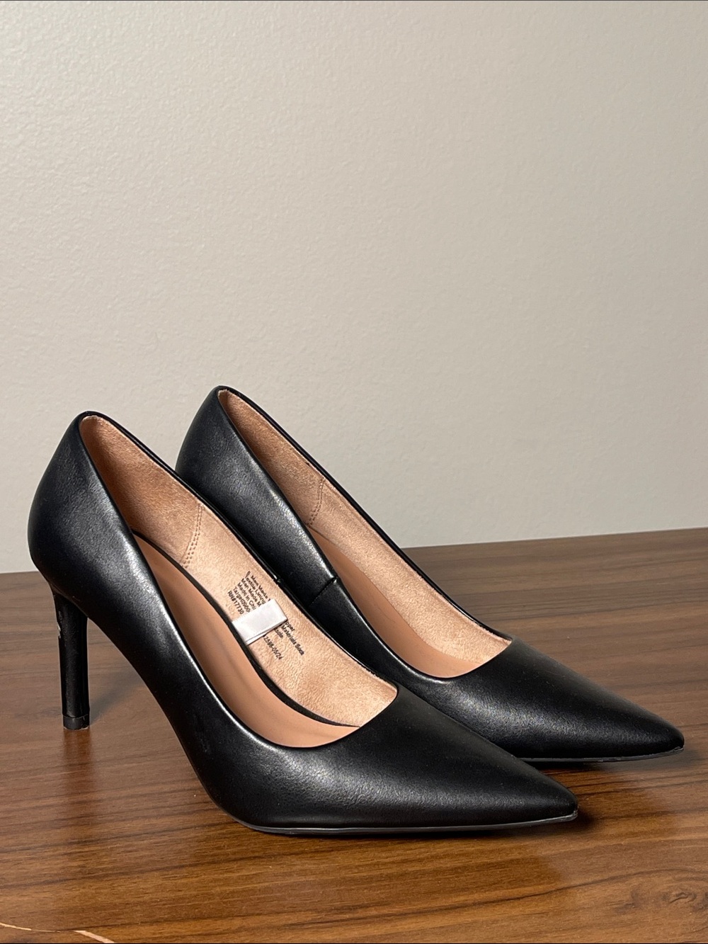 a new day Black Pointed-Toe Stiletto Pumps
